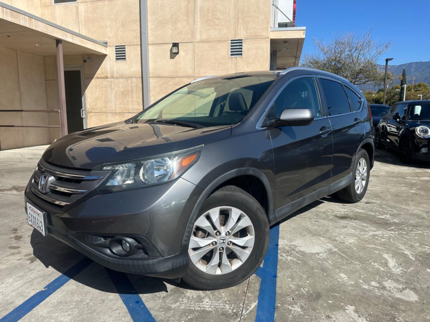 2012 Gray /Gray Honda CR-V LEATHER (2HKRM3H74CH) with an 4 Cylinder engine, Automatic transmission, located at 30 S. Berkeley Avenue, Pasadena, CA, 91107, (626) 248-7567, 34.145447, -118.109398 - Leather! Moon-roof! This 2012 Honda CR-V EX-L 2WD 5-Speed AT looks and drives well. Are you in search of a reliable and versatile vehicle in Pasadena, CA? Look no further! We have this incredible 2012 Honda CR-V EX-L 2WD available at our dealership. Whether you have a perfect credit history or are - Photo#0